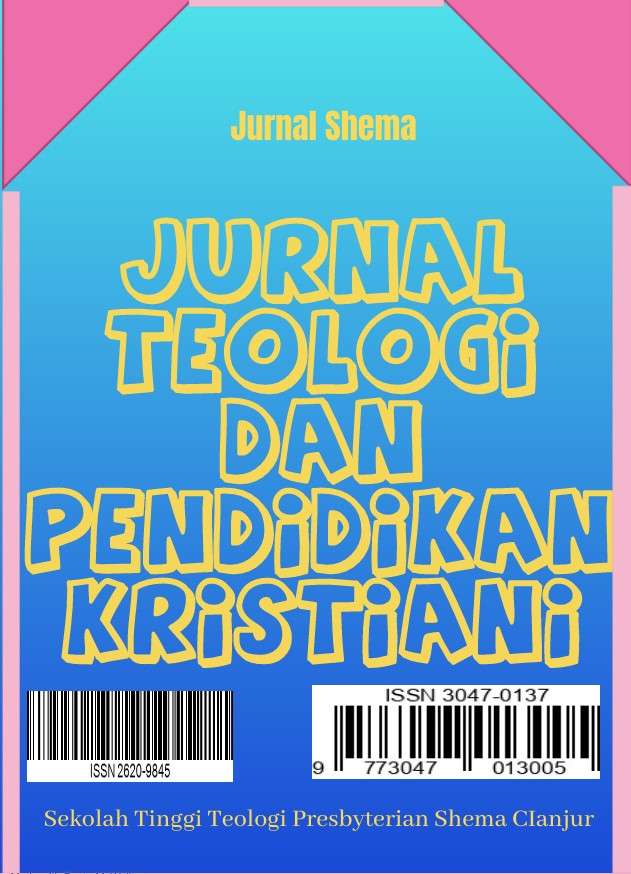 					View Vol. 9 No. 01 (2025): Jurnal Shema: Jurnal Teologi dan Pendidikan Agama Kristen (On Progress)
				